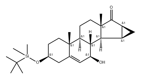 3H-Cycloprop[15,16]androsta-5,15-dien-17-one,3-[[(1,1- Structure