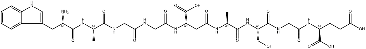 delta sleep-inducing peptide, isoAsp(5)- Struktur