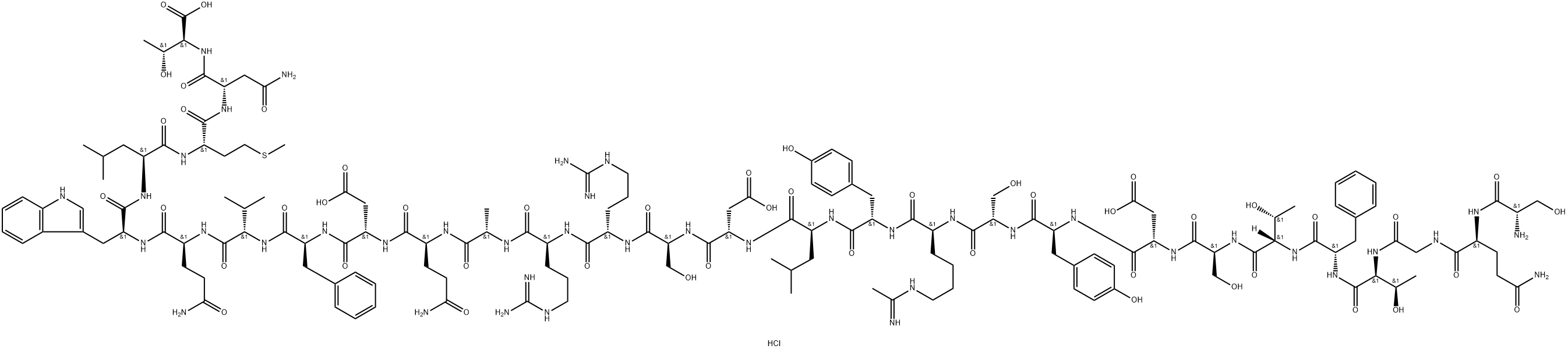 N(epsilon)-acetimidoglucagon, des-His(1)-,82637-01-2,结构式