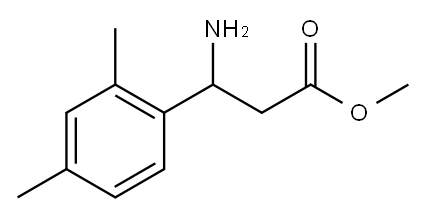 Benzenepropanoic acid, ba-amino-2,4-dimethyl-, methyl ester (9CI) Structure