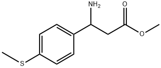 3-氨基-3-(4-(甲硫基)苯基)丙酸甲酯, 827034-72-0, 结构式