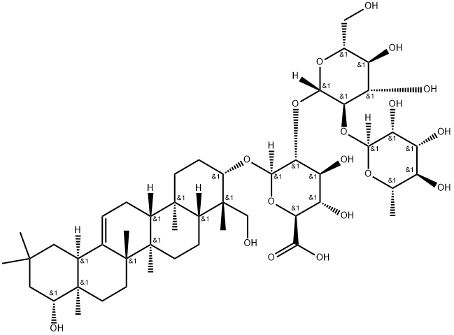 赤豆皂苷V, 82793-05-3, 结构式