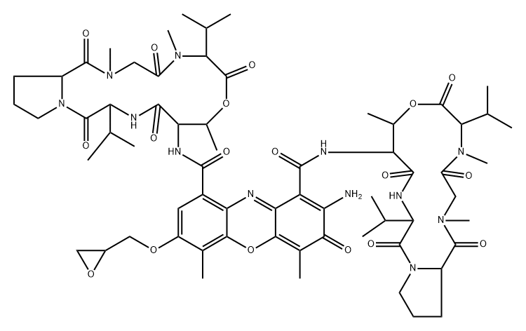 7-(2,3-epoxypropoxy)actinomycin D Structure