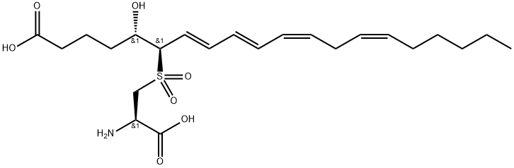 leukotriene E-4 sulfone Struktur