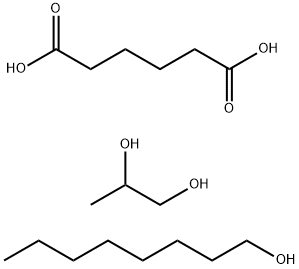 Hexanedioic acid, polymer with 1,2-propanediol, n-octyl ester Structure