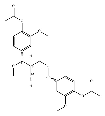 Pinoresinol, Di-Acetate Structure