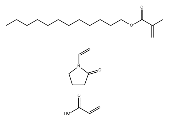 VP/丙烯酸(酯)类/月桂醇甲基丙烯酸酯共聚物, 83120-95-0, 结构式