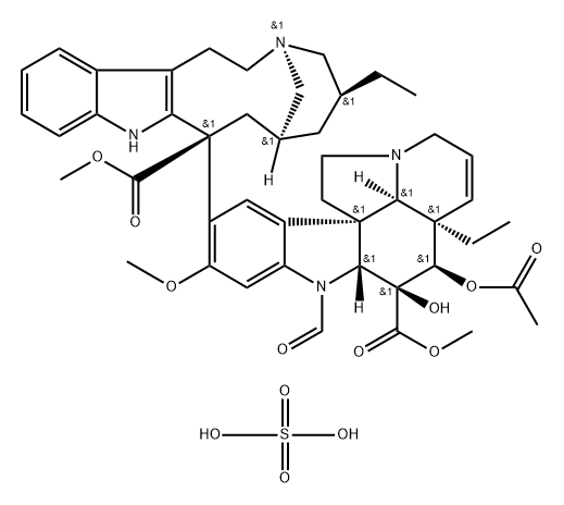 Vinepidine sulfate [USAN] 结构式