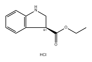 1H-Indole-3-carboxylic acid, 2,3-dihydro-, ethyl ester, hydrochloride, (S)- (9CI) Struktur