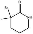 3-Bromo-3-methylpiperidin-2-one Struktur