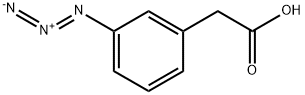 2-(3-azidophenyl)acetic acid 结构式