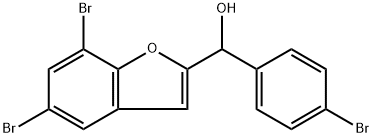 2-Benzofuranmethanol, 5,7-dibromo-α-(4-bromophenyl)- Structure