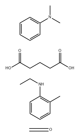Pentanedioic acid, compds. with oxidized N,N-dimethylbenzenamine-N-ethyl-2-methylbenzenamine-formaldehyde reaction products 结构式