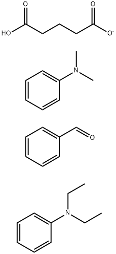 戊二酸与氧化苯甲醛-N,N-二乙基苯胺-N,N-二甲基苯胺的反应产物, 83968-35-8, 结构式
