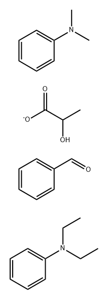 Propanoic acid, 2-hydroxy-, ion(1-), salts with oxidized benzaldehyde-N,N-diethylbenzenamine-N,N-dimethylbenzenamine reaction products Struktur