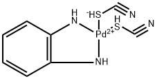 PALLADIUM,(1,2-BENZENEDIAMINE-N,N')BIS(THIOCYANATO-S)-,(SP-4-2) 结构式