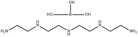 ほう酸/N-(2-アミノエチル)-N'-[2-[(2-アミノエチル)アミノ]エチル]-1,2-エタンジアミン,(1:x) 化学構造式