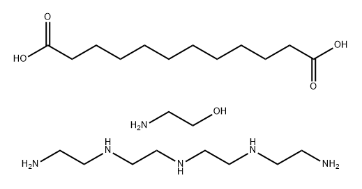 dodecanedioic acid, compound with 2-aminoethanol and N-(2-aminoethyl)-N'-[2-[(2-aminoethyl)amino]ethyl]ethane-1,2-diamine 结构式