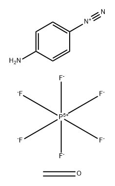 4-重氮基-N-苯基苯胺六氟磷酸盐与甲醛的聚合物 结构式