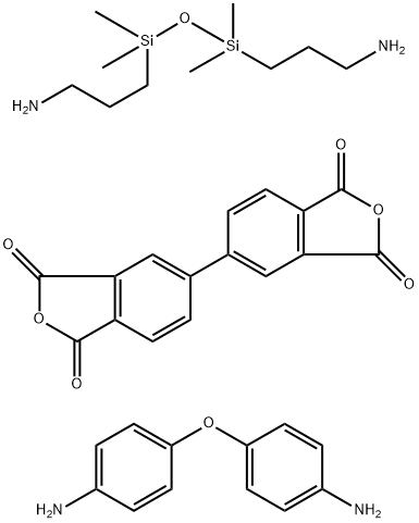 4,4'-氧联二苯胺与3,3'-1,1,3,3-(四甲基二甲硅氧烷-1,3-二基)二丙胺和4,4'-二邻苯二甲酸二酐的聚合物,84329-59-9,结构式