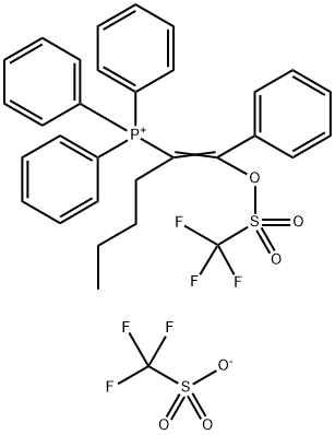 Phosphonium, triphenyl[1-[phenyl[[(trifluoromethyl)sulfonyl]oxy]methylene]pentyl]-, 1,1,1-trifluoromethanesulfonate (1:1)
