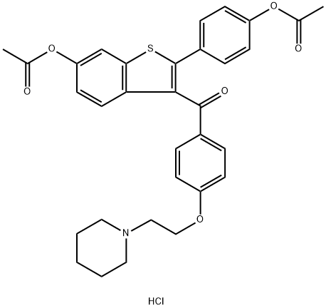 Raloxifene dimethyl ester hydrochloride Structure