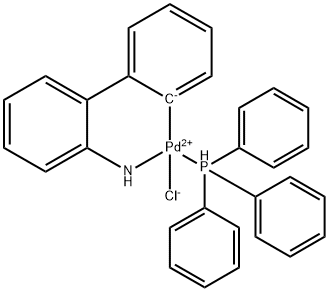 Chloro(triphenylphosphine) [2-(2′-amino-1,1′-biphenyl)]palladium(II) Structure