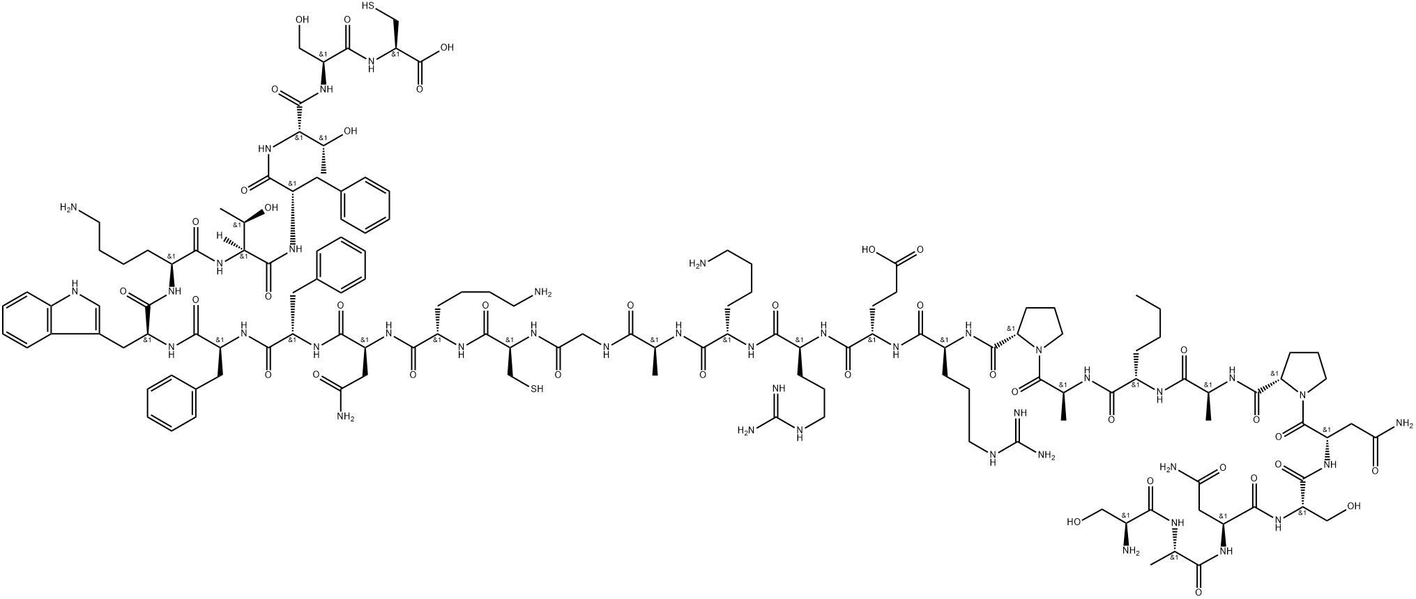 somatostatin 28, Nle(8)- Structure