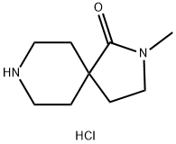 2,8-Diazaspiro[4.5]decan-1-one, 2-methyl-, hydrochloride (1:1) Struktur