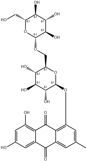 大黄素-1-O-Β-龙胆二糖苷, 849789-95-3, 结构式