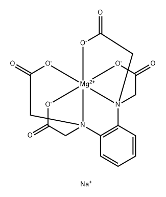 disodium [[N,N'-o-phenylenebis[N-(carboxymethyl)glycinato]](4-)-N,N',O,O',ON,ON']magnesate(2-) 结构式