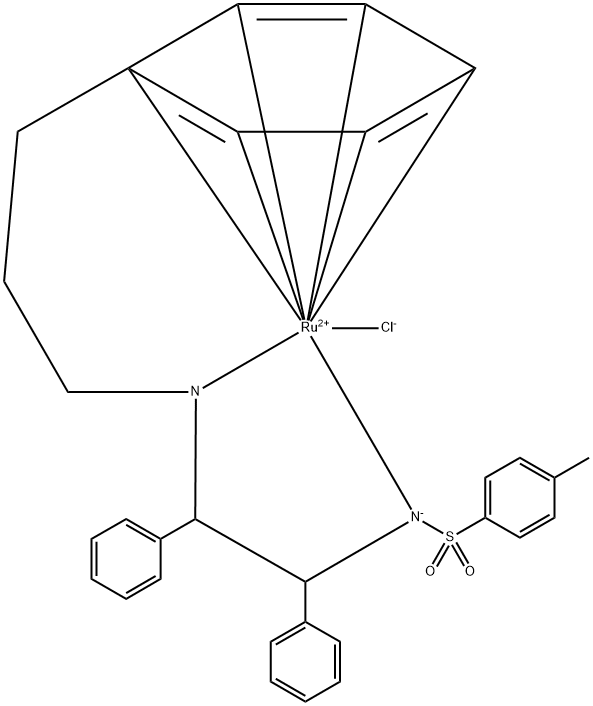 [(S,S)-Teth-TsDpen RuCl] 化学構造式