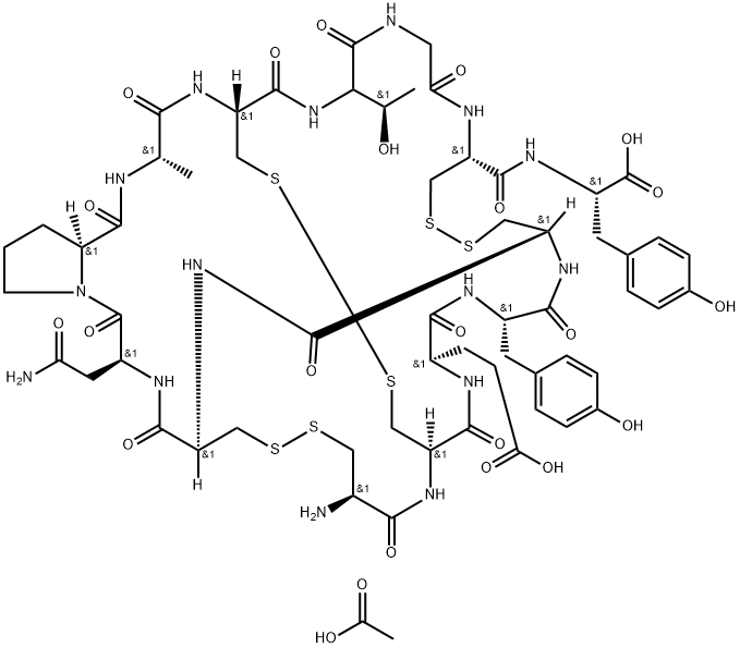 Linaclotide acetate Structure