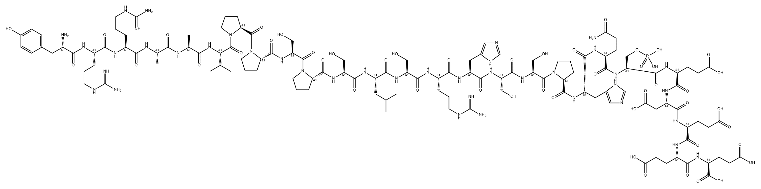 磷酸糖原合酶肽2(底物),851366-97-7,结构式