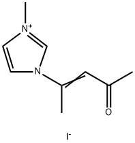 1H-Imidazolium, 1-methyl-3-(1-methyl-3-oxo-1-buten-1-yl)-, iodide (1:1)