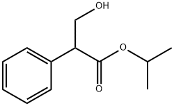 Benzeneacetic acid, α-(hydroxymethyl)-, 1-methylethyl ester Struktur
