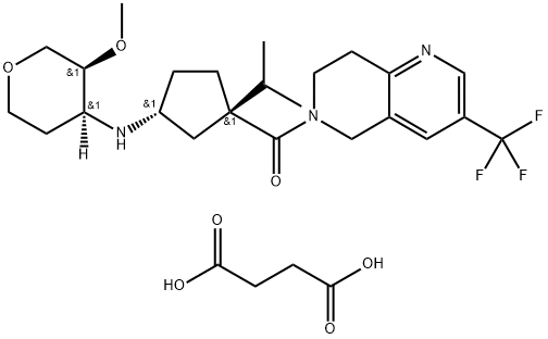 化合物MK-0812 SUCCINATE 结构式