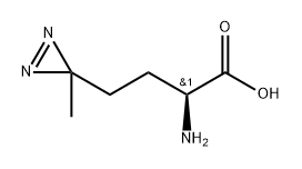3H-Diazirine-3-butanoic acid, α-amino-3-methyl-, (αS)- 结构式