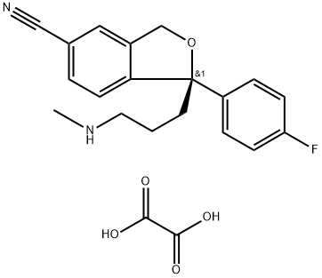 N-去甲基(R) - 西酞普兰草酸盐, 852172-07-7, 结构式