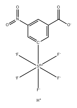 Sulfate(1-), (3-carboxylato-5-nitrophenyl)pentafluoro-, hydrogen (1:1), (OC-6-21)-