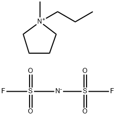 1-甲基-1-丙基吡咯烷鎓双(氟磺酰)亚胺, 852620-97-4, 结构式