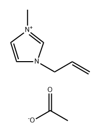 1H-Imidazolium, 1-methyl-3-(2-propen-1-yl)-, acetate (1:1) Struktur