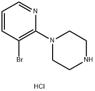 Piperazine, 1-(3-bromo-2-pyridinyl)-, hydrochloride (1:1) Structure