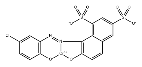 Chromate,[8-[(5-chloro-2-hydroxyphenyl)azo]-7-hydroxy-1,3-naphthalenedisulfonato(4-)]- Structure