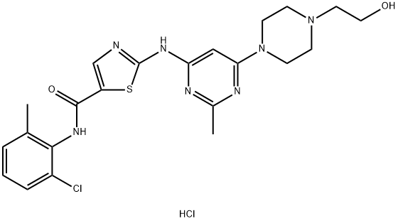 达沙替尼盐酸盐,854001-07-3,结构式