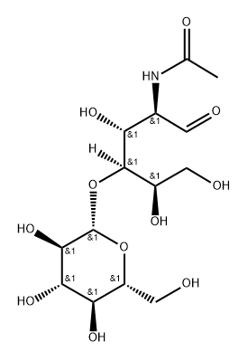 glucosyl (1-4) N-acetylglucosamine 结构式