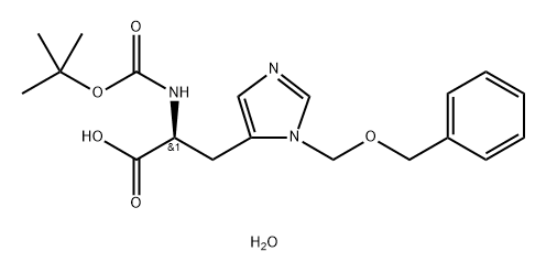 NΑ-BOC-Π-BOM-L-组氨酸 结构式