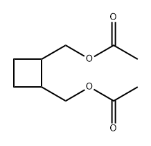 环丁烷-1,2-二基双(亚甲基)二乙酸酯 结构式
