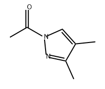 1-(3,4-dimethyl-1H-pyrazol-1-yl)ethan-1-one 化学構造式