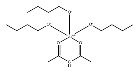 Zirconium,tributoxy(2,4-pentanedionato-.kappa.O,.kappa.O')- Structure